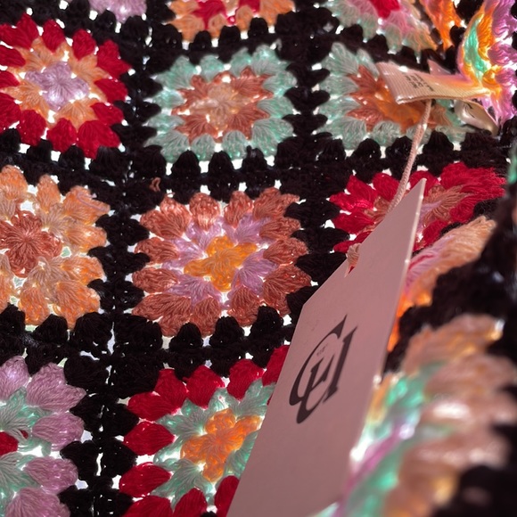 BNWT Chasing Unicorns Superstition Crochet Mini Dress XS 🌈🦄 - Picture 7 of 8